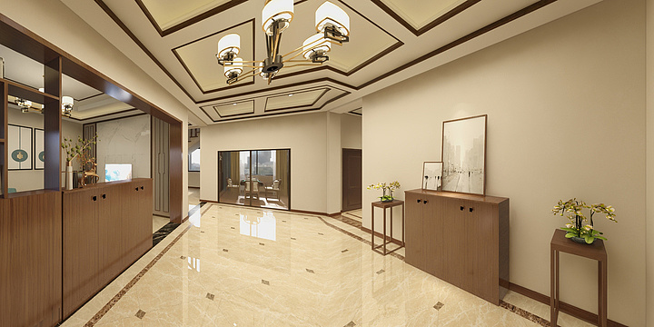 做设计的李花花-新景洋房一层-装修设计方案