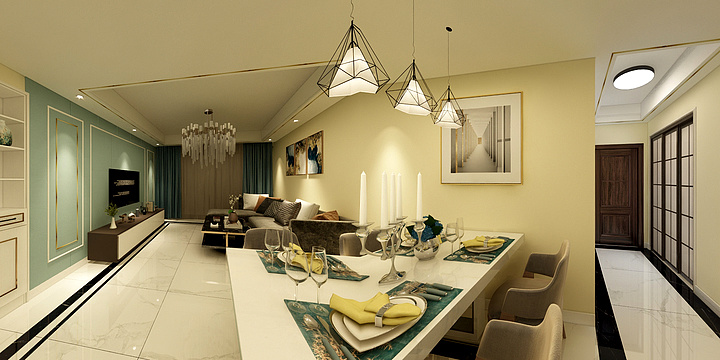 设计师1000-万象新城轻奢风格-装修设计方案