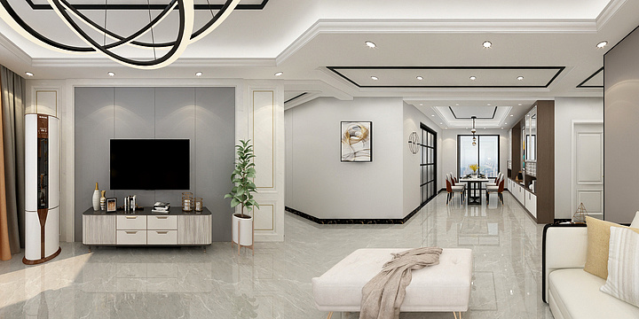 一叶一舟-滨湖湾三期165平-装修设计方案