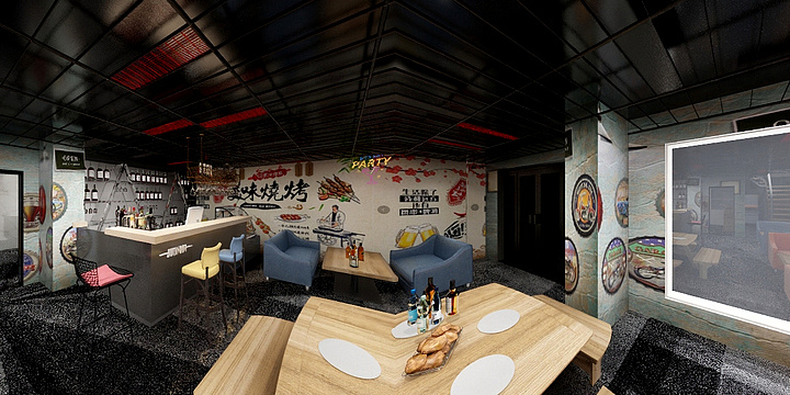 全案设计陈其豪-宝能精酿啤酒屋-模型.pdf-2-装修设计方案
