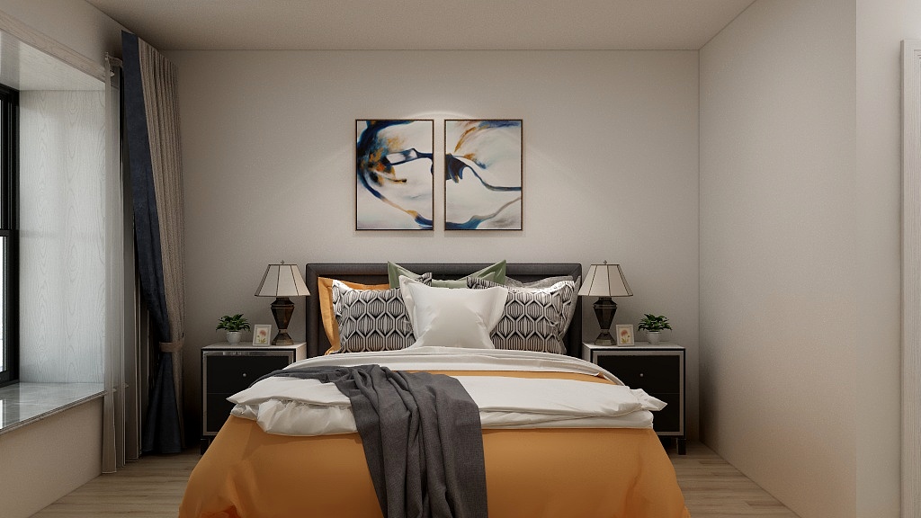 金瀚空间设计-碧波府韩先生装修效果图2-装修设计方案