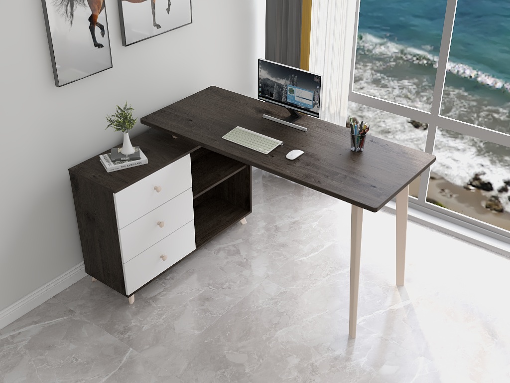 谢韬韬-办公电脑桌-装修设计方案