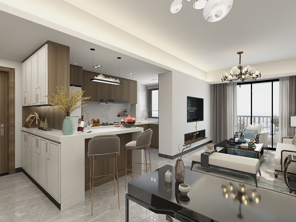 创拓装饰18125241247-星月彩虹黄先生雅居-无天花-装修设计方案