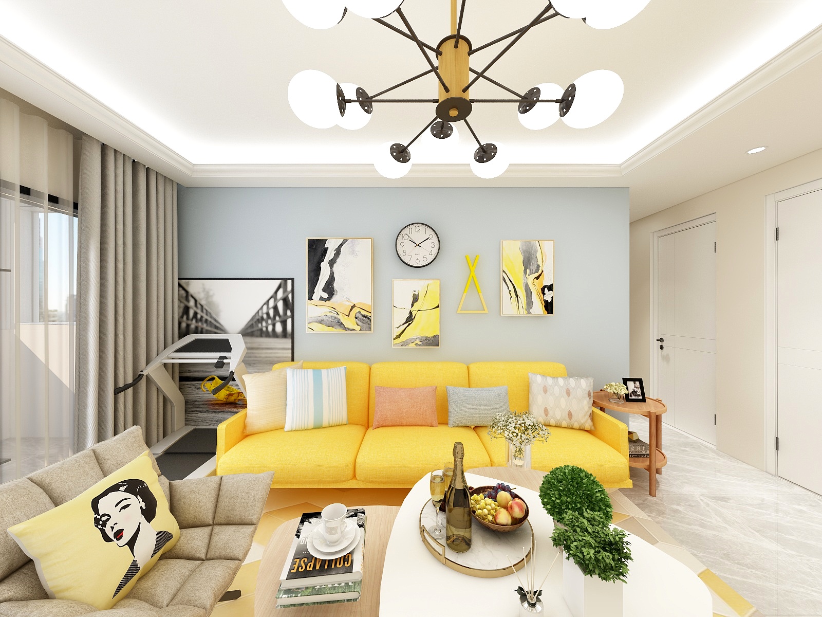 滕小小-87㎡现代简约-装修设计方案