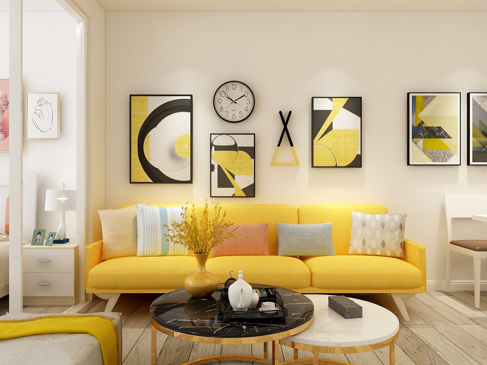 滕小小-66㎡现代简约单身公寓-装修设计方案