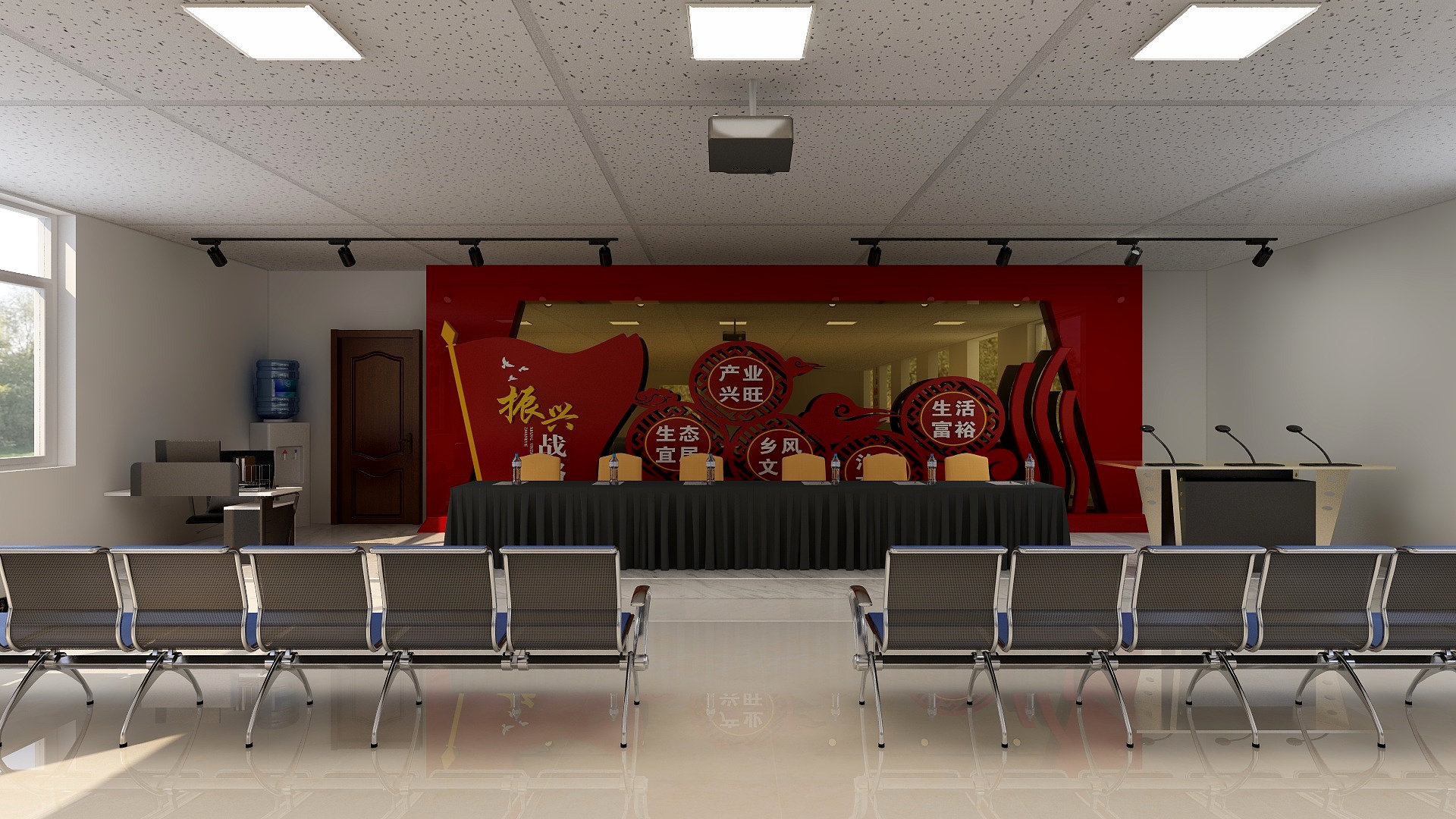 效果图展示吧-沁县新农村产业培训基地-装修设计方案