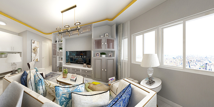 时哥电厨房VjqD-瑞和园89.50㎡B户型3室2厅1卫-装修设计方案