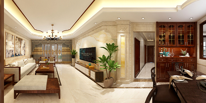 Maxki-金沙1号2-1304黄总雅居-装修设计方案