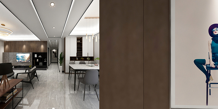 满晨-现代简约--装修设计方案