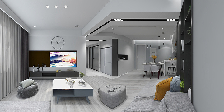 設計師丨徐熙洋-水晶公园-装修设计方案