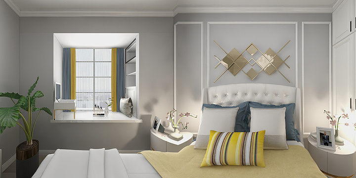 流泪的熊猫-翡翠华庭简约轻奢风-装修设计方案