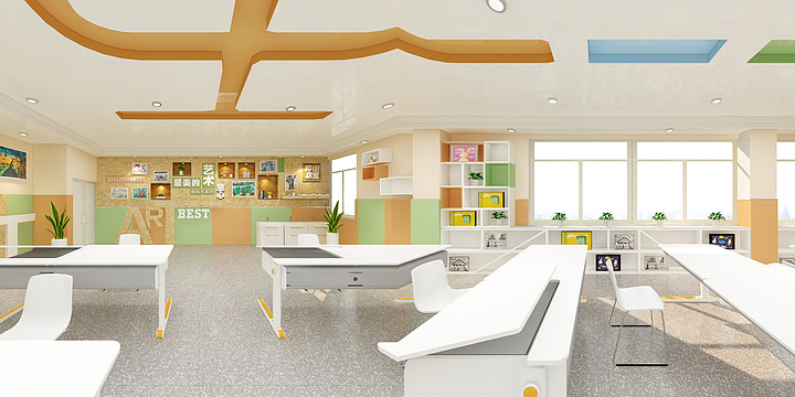 亚太桐-马场二小美术室-装修设计方案