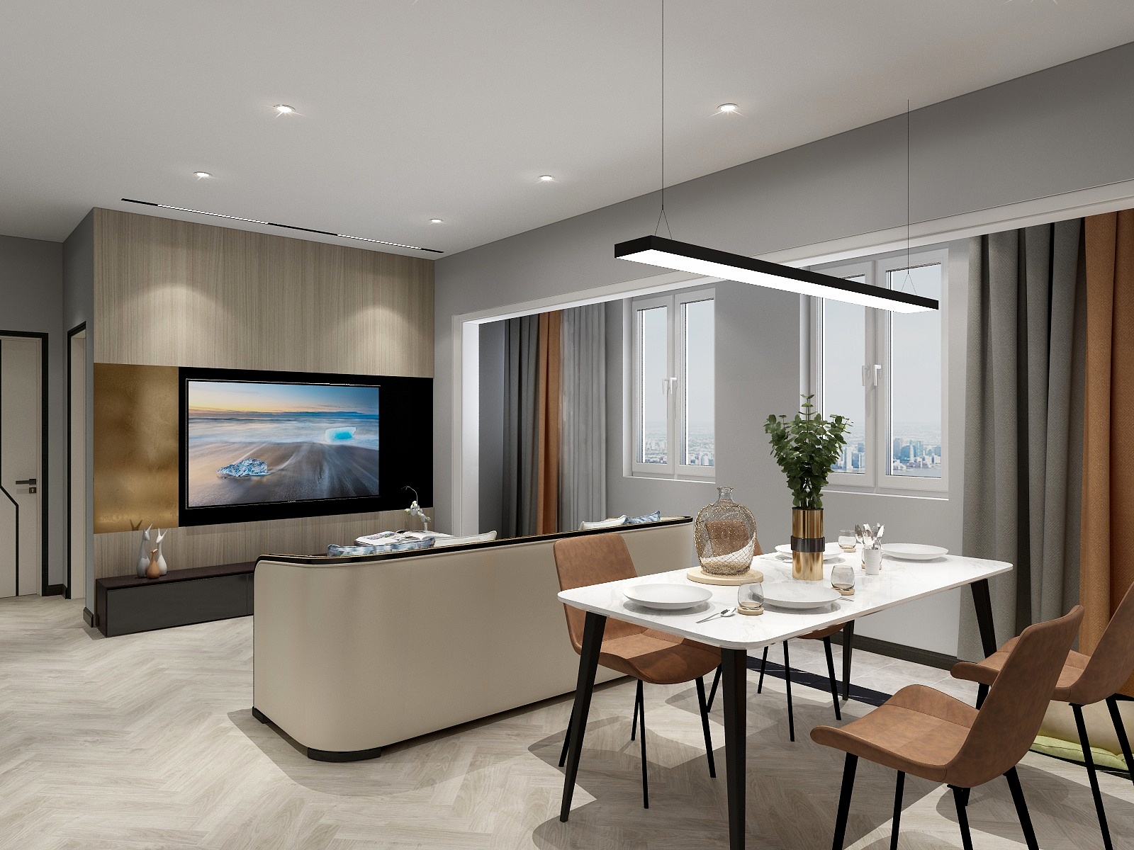 茹立松-瑞和园89.50㎡B户型3室2厅1卫-装修设计方案