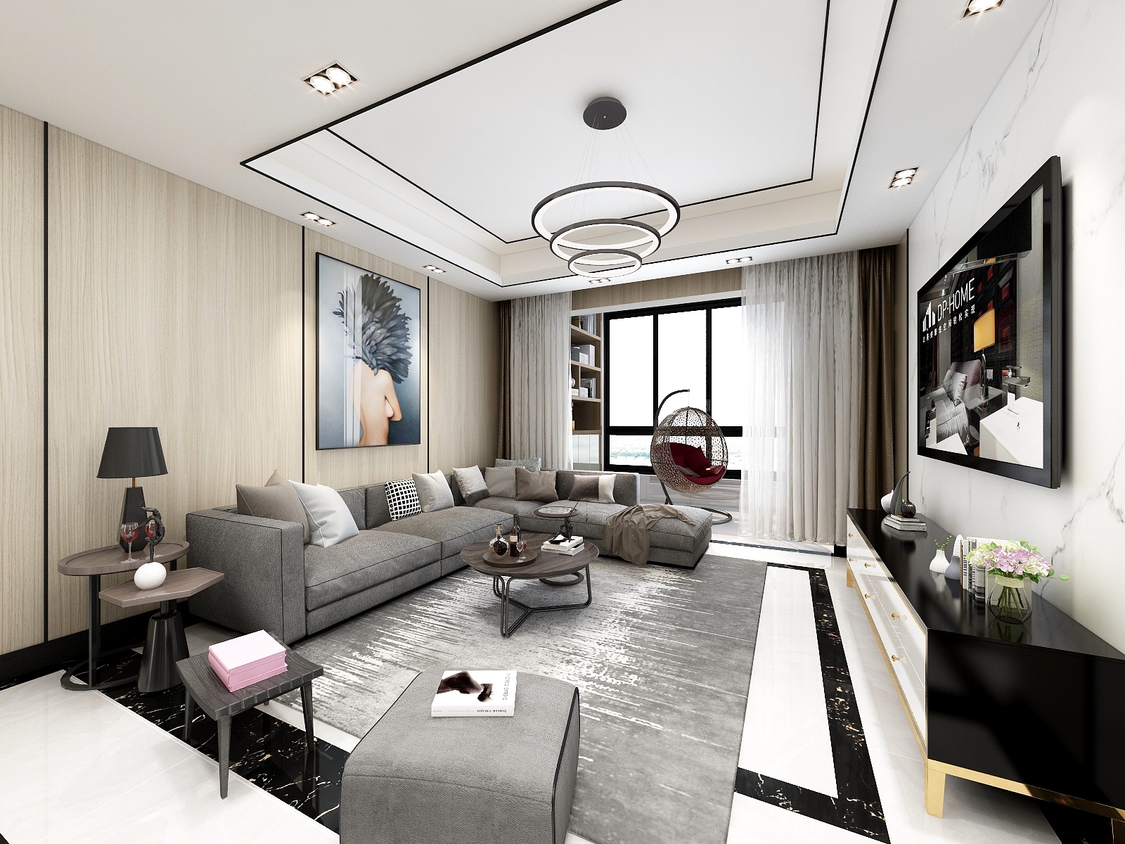 筆墨@-百信御江帝景-装修设计方案