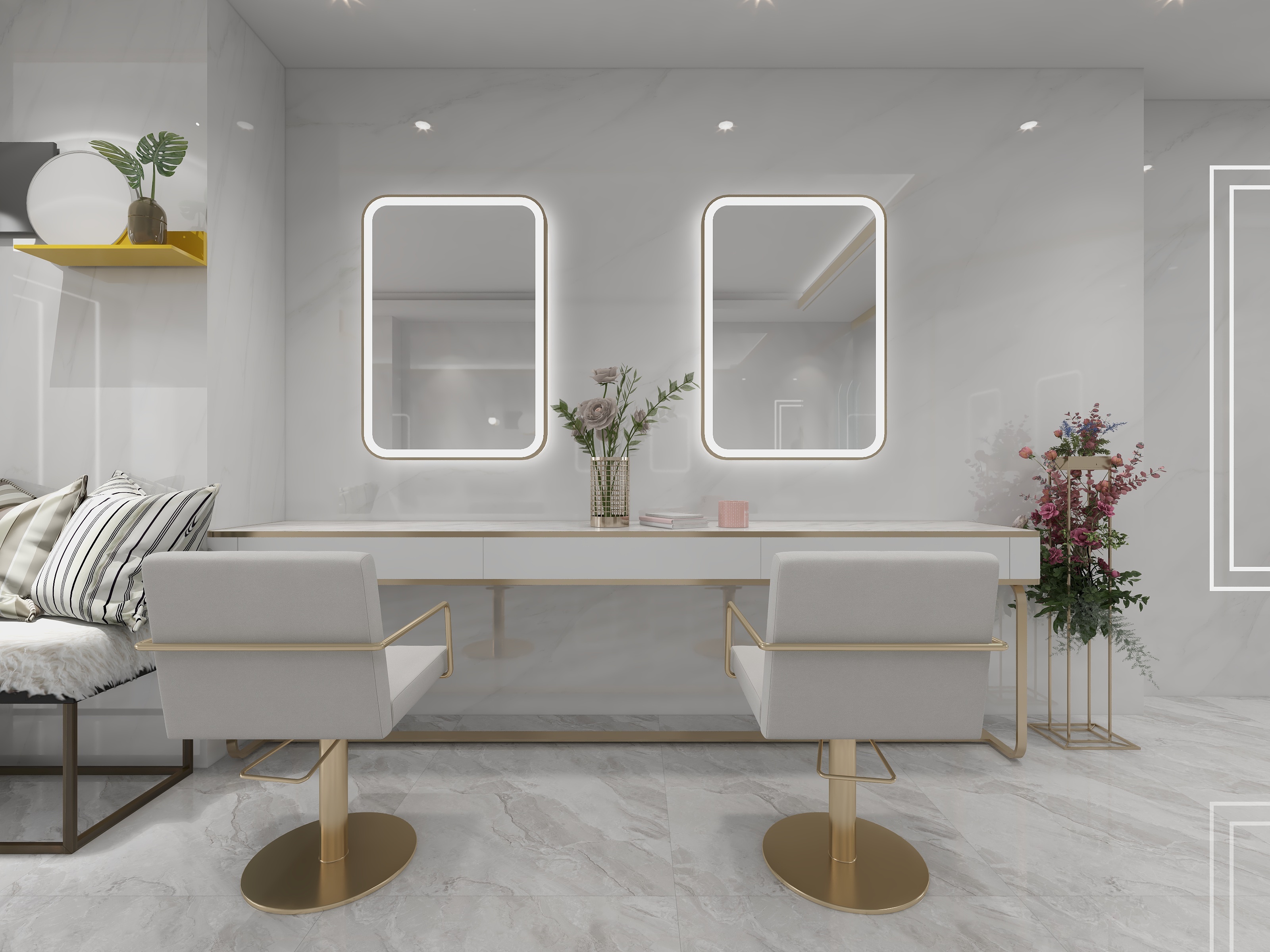 本DESIGN-浦东理发店-装修设计方案