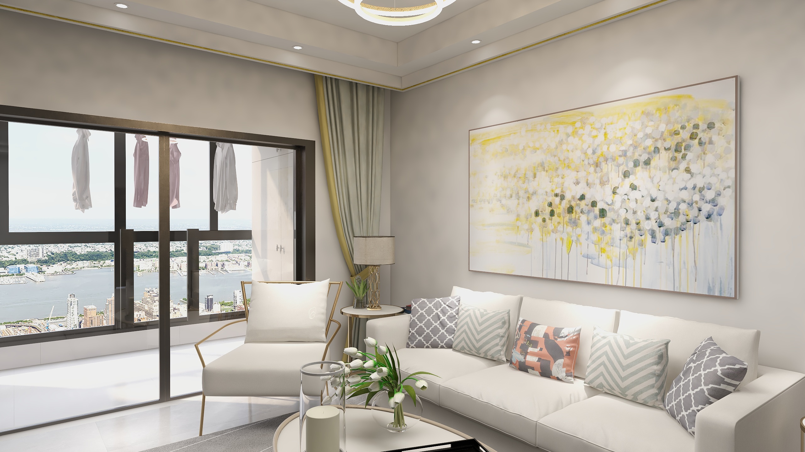 花四郎-雅村安置房-轻奢-装修设计方案