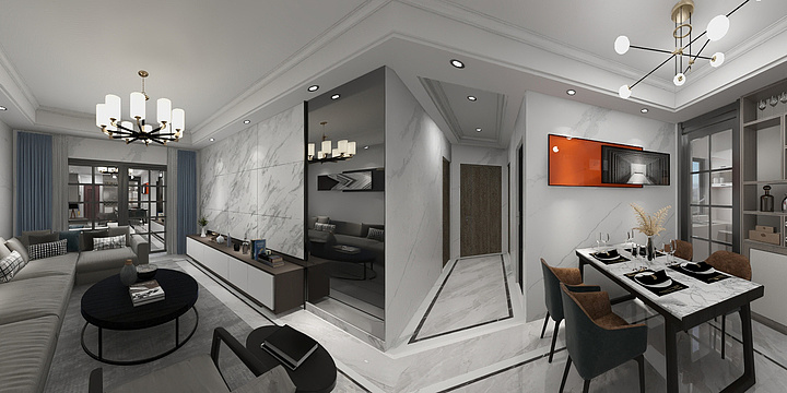 名居装饰dmGQ-山海郡4B-2203-装修设计方案