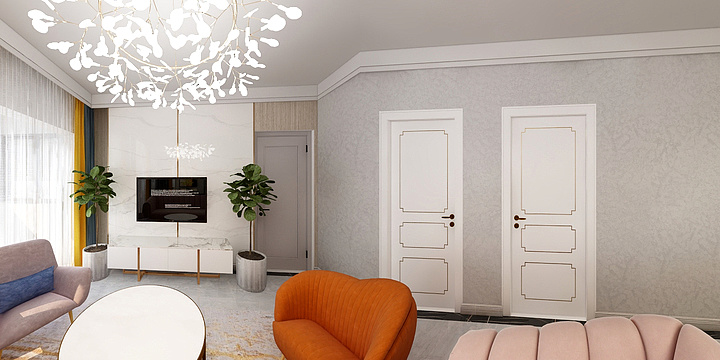 ID王楠Nicole-天玑公馆A户型-装修设计方案