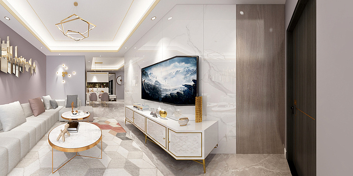 初寻設計-普天国际1栋03户型78.5平方-装修设计方案