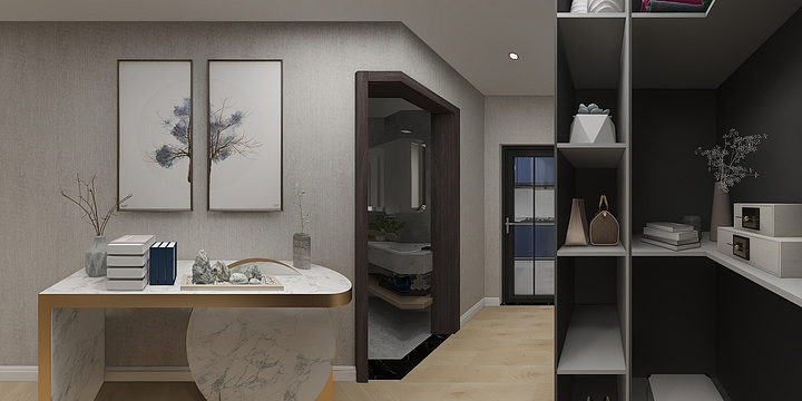 曳-3#E户型四室两厅一厨两卫新中式-装修设计方案