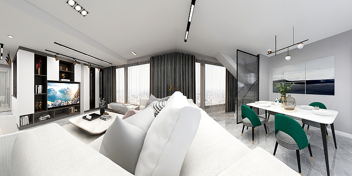 慢客-8-1604平面方案_t3-副本-装修设计方案