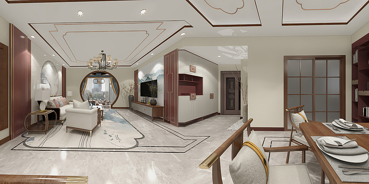 XINdesign-新中--梦系列《畔山悦府--刘》-装修设计方案