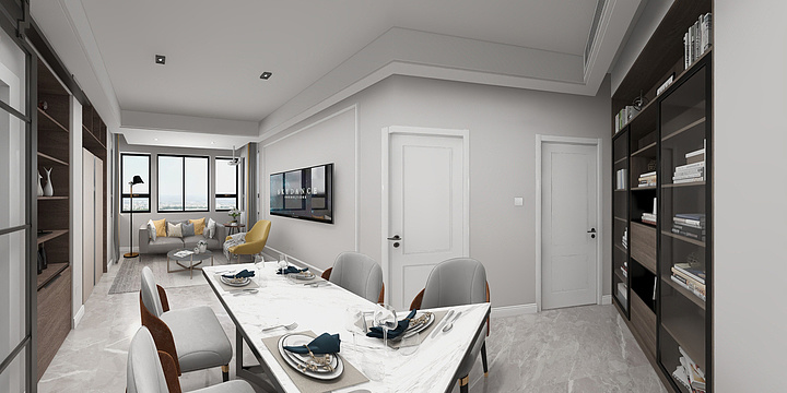 设计师居玲Jolin-[鸿运苑]北欧风三居室-装修设计方案