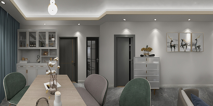 吴迪八月-瑞和园89.50㎡B户型3室2厅1卫-装修设计方案