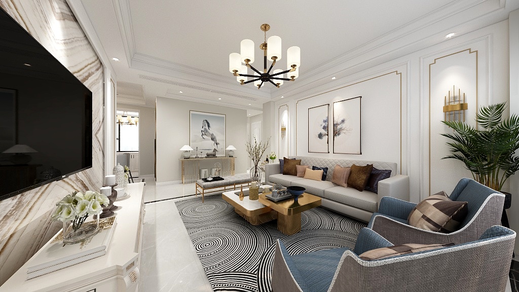 方子昂-115平混搭三居室-副本-副本-装修设计方案