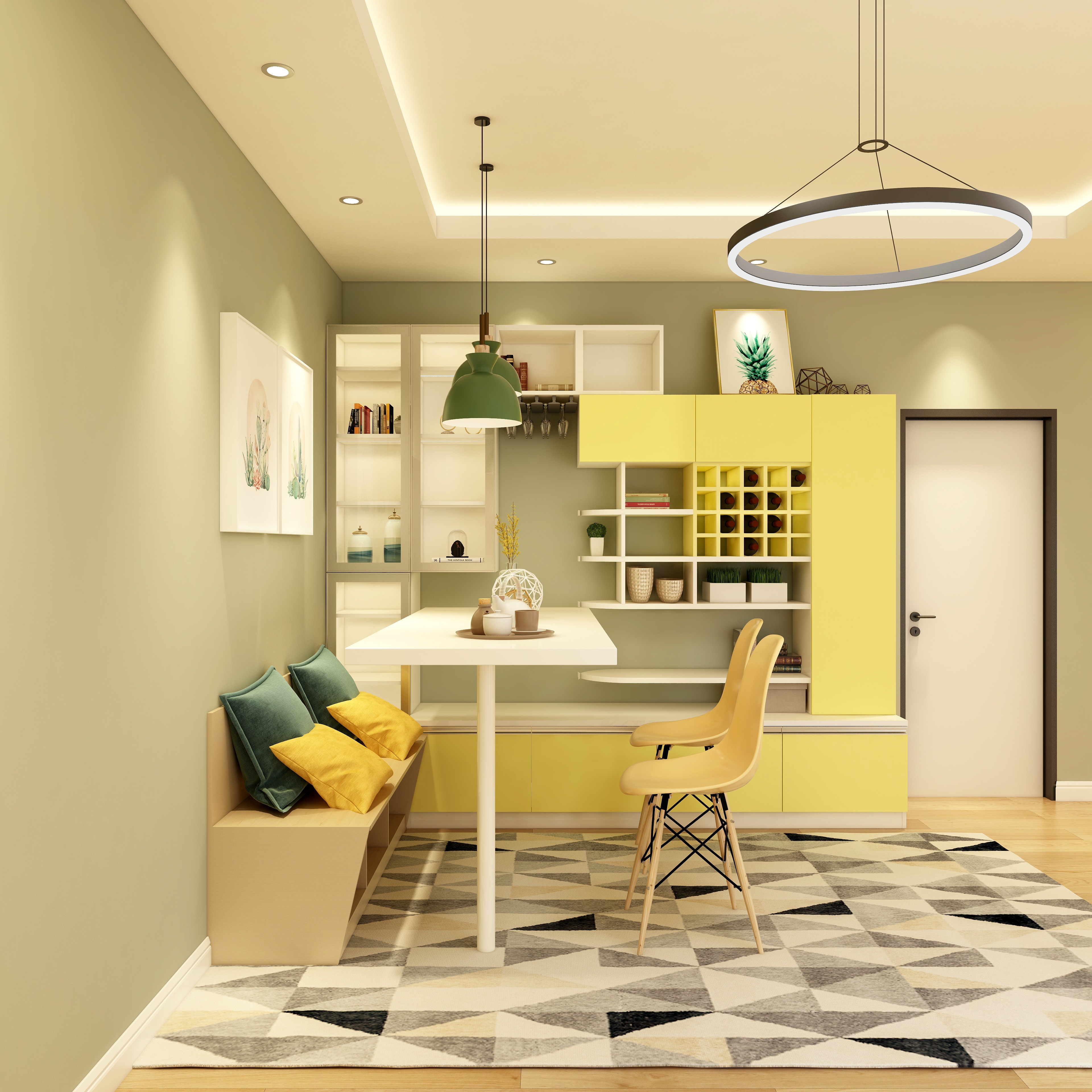 胡老师百分百-16方北欧餐厅-装修设计方案