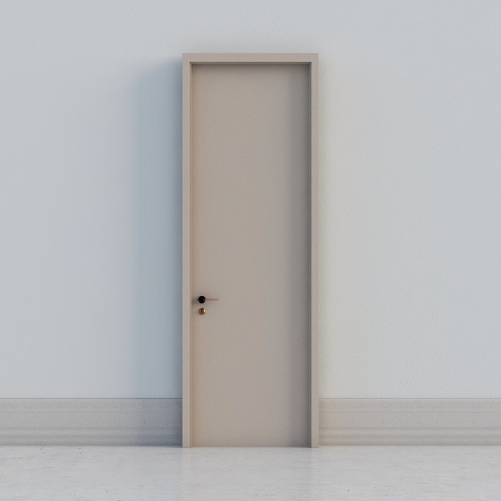 minimal beige door