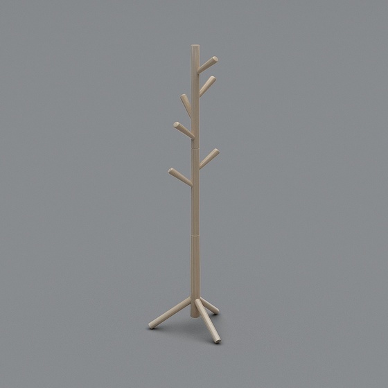 3D Model of Coat Rack Tree Branch