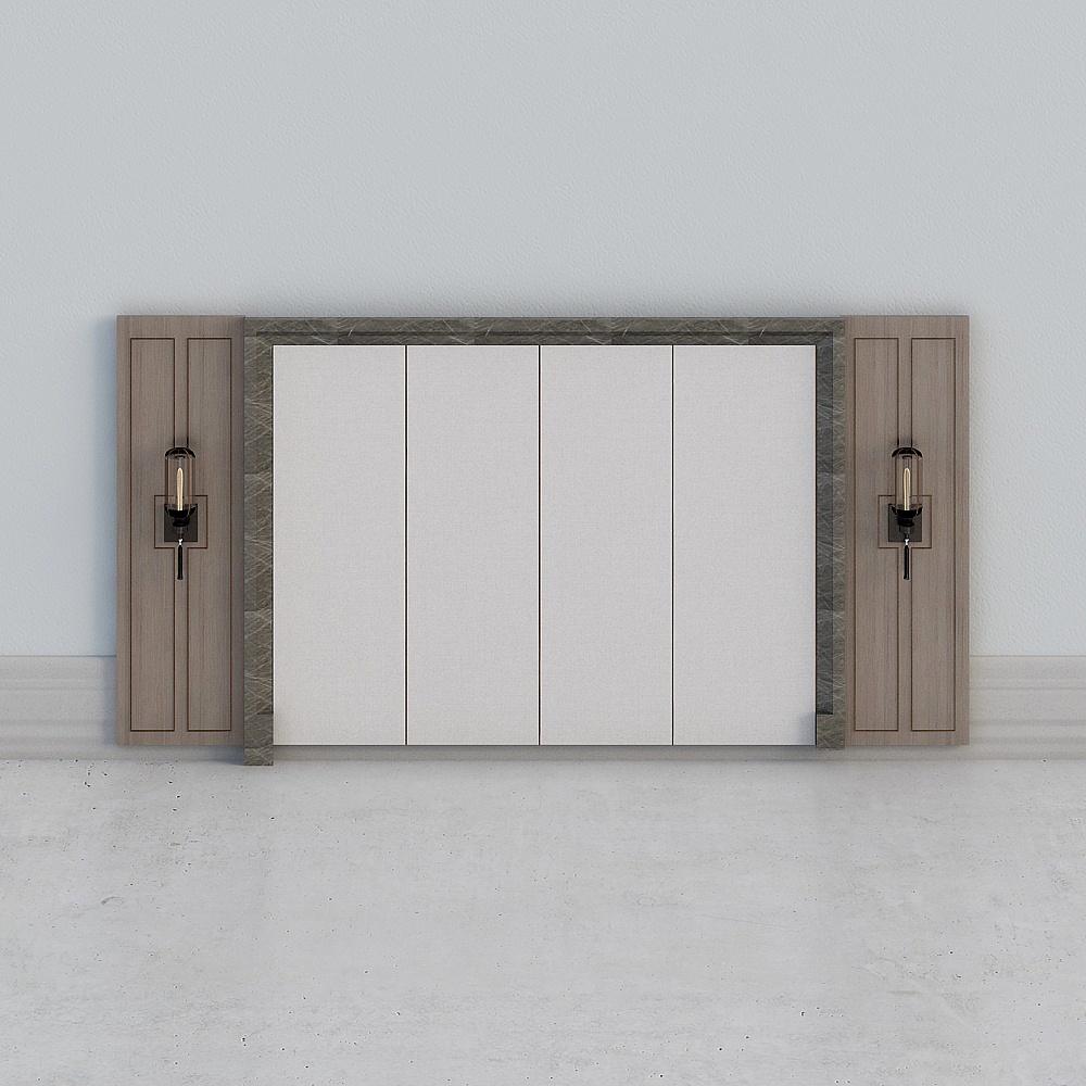 沙发背景墙3D模型