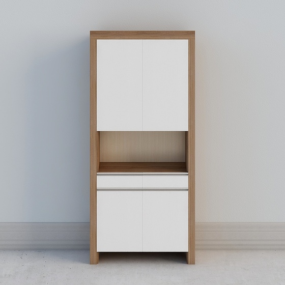 Wood Color Dining Side Cabinet for Elegant Storage