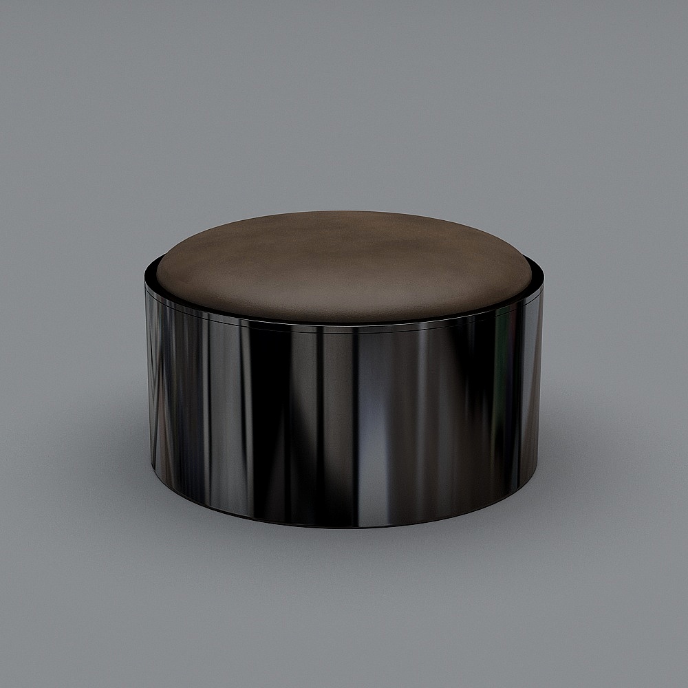 19-Q613 圆脚凳3D模型