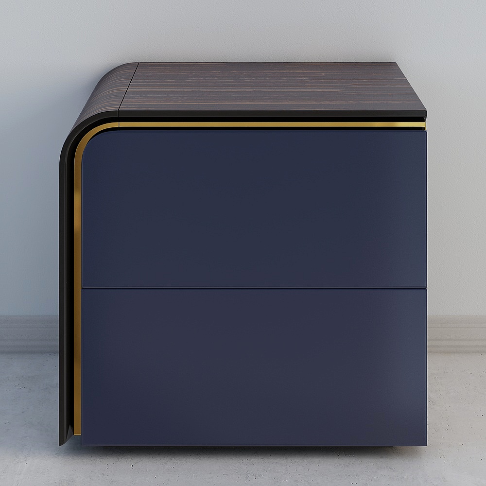 倾宸-Q601 床头柜（左）3D模型