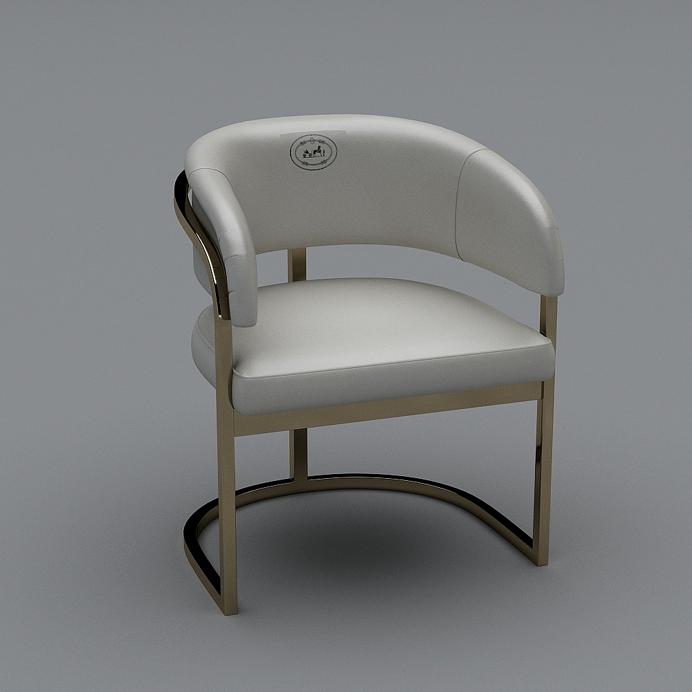 简美- H222-餐椅3D模型
