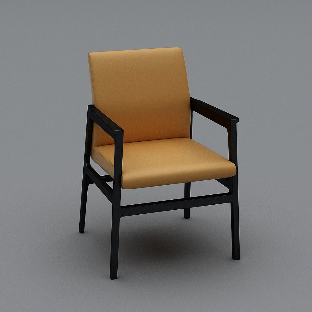 C735扶手餐椅3D模型