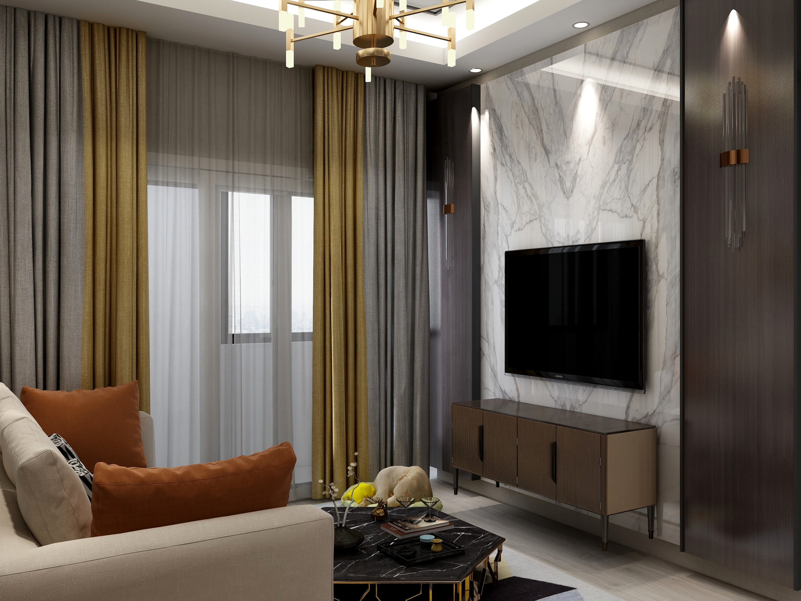 kevin1916-瑞和园89.50㎡B户型3室2厅1卫-装修设计方案