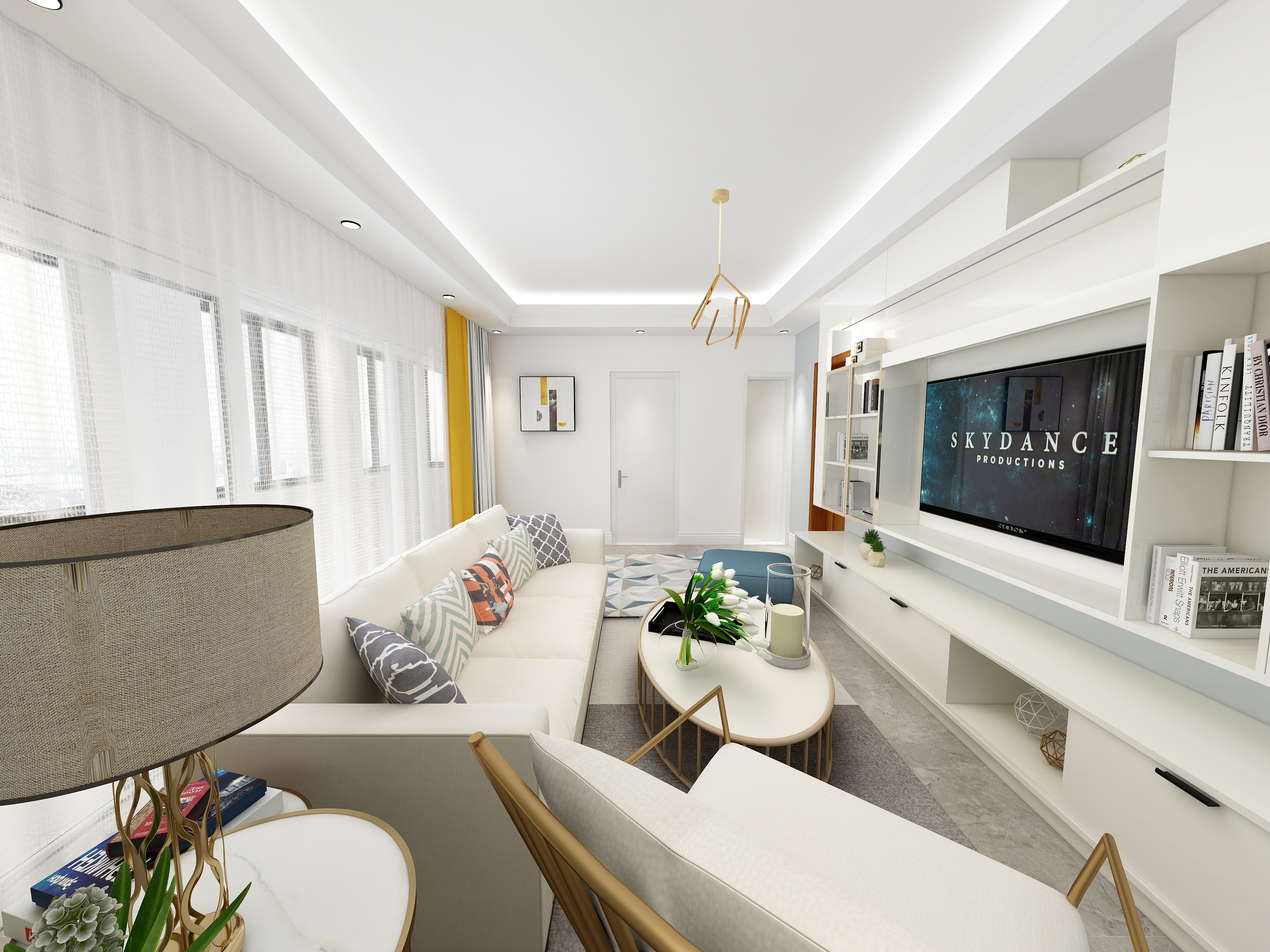 PrincessqjXu-瑞和园89.50㎡B户型3室2厅1卫-装修设计方案