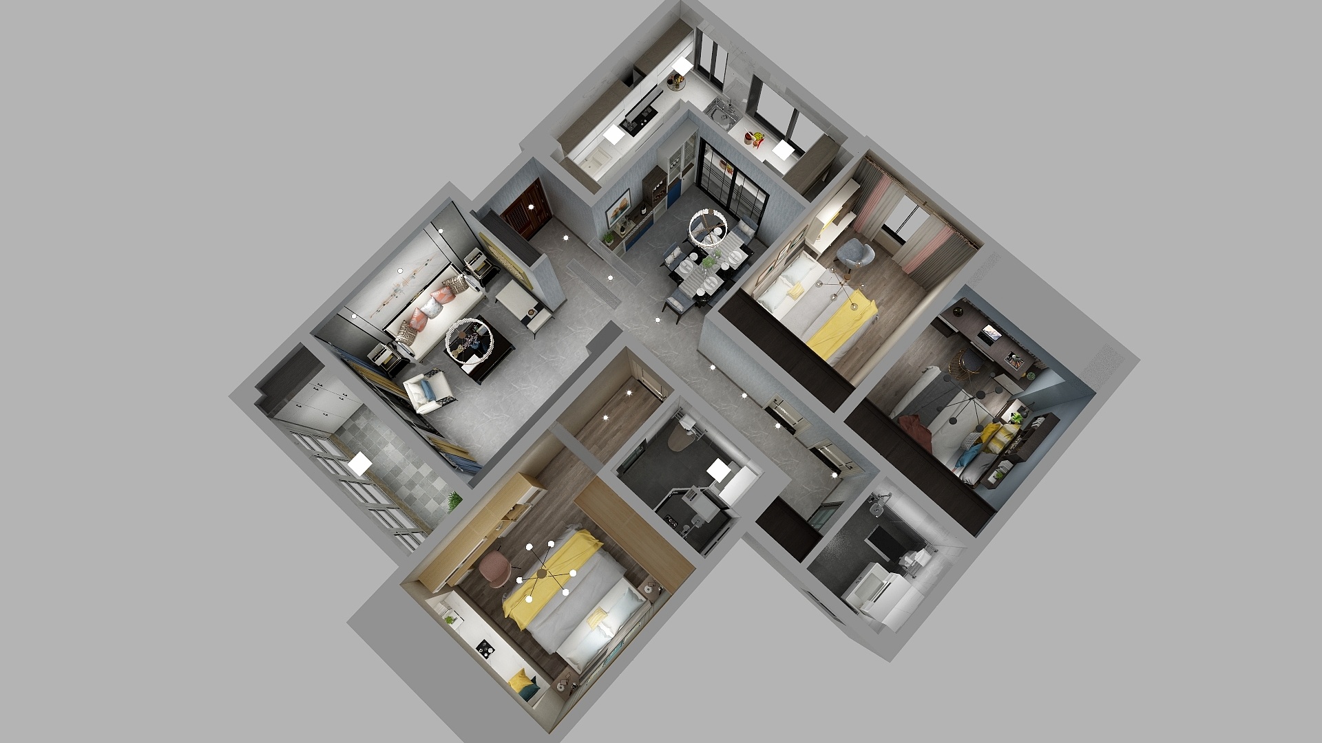 立然设计-福江香郡17-3-7-1-装修设计方案