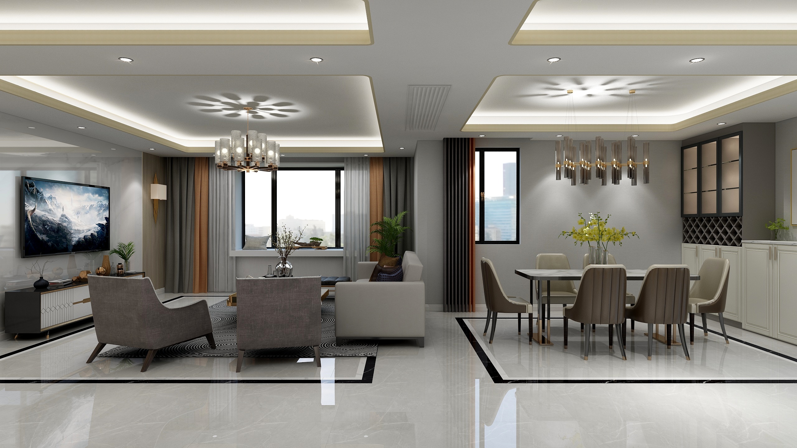 张斌-陕西-天下荣郡装修效果图