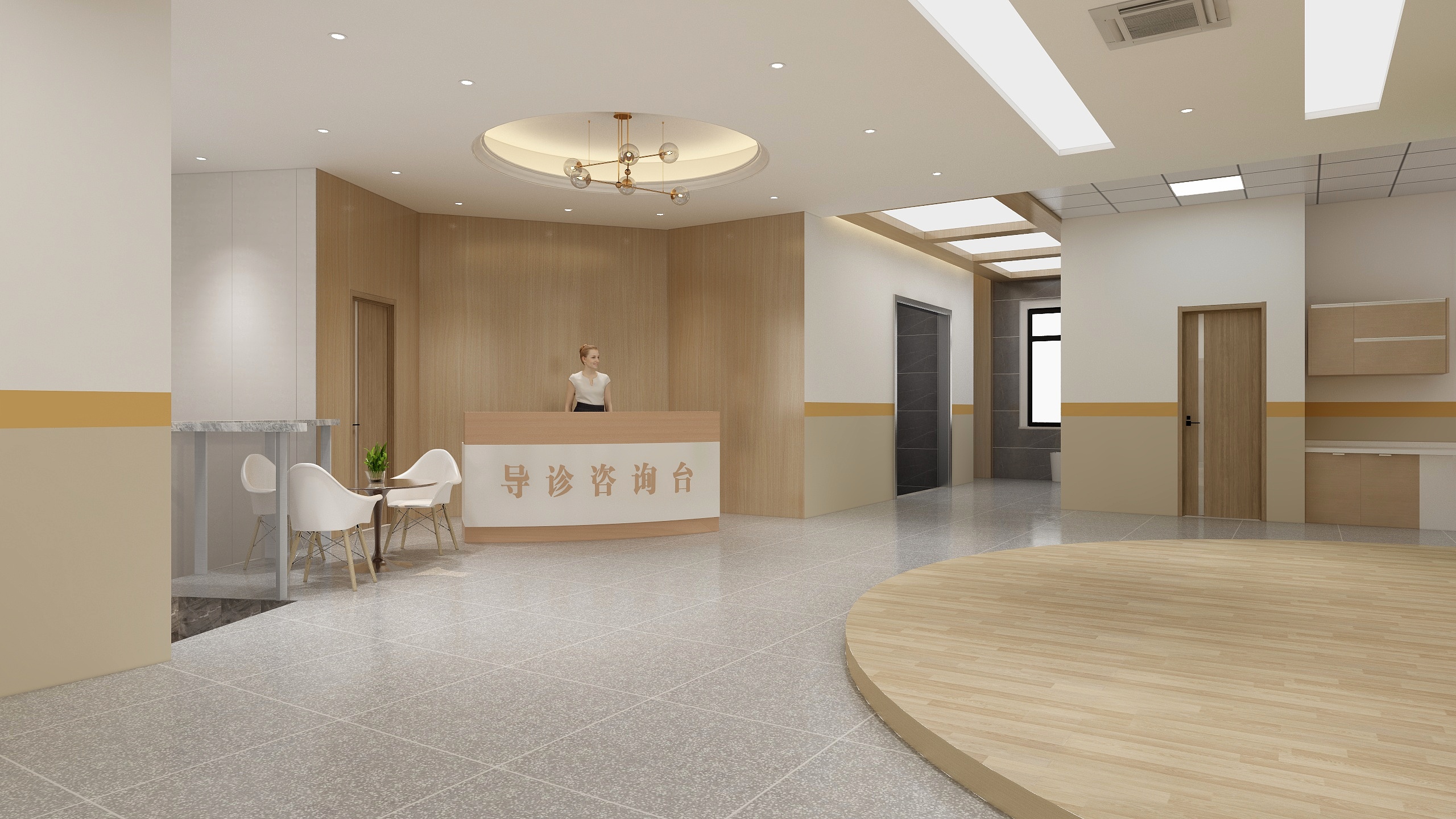 水平线GJ-鑫茂卫生服务站二楼-装修设计方案