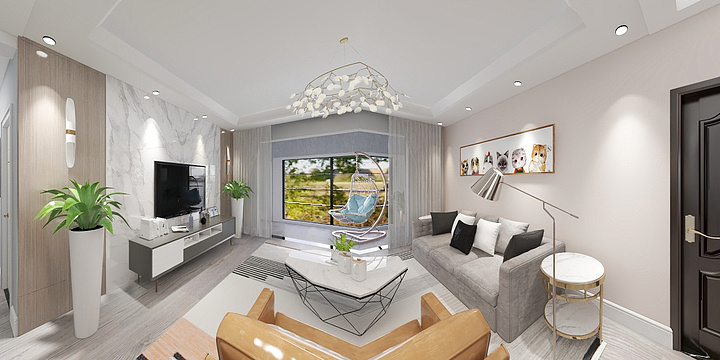 室内设计丨章添龙-现代简欧-装修设计方案