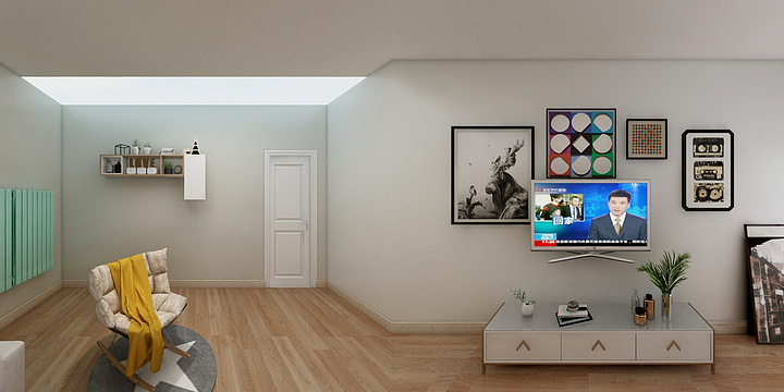 可爱的柠檬酱-北欧客厅-装修设计方案