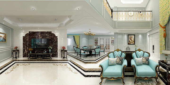 高彬装潢有限公司设计-崔坝刘总别墅1-装修设计方案