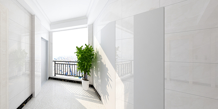 武穴华派装饰-新城国际电梯厅-装修设计方案