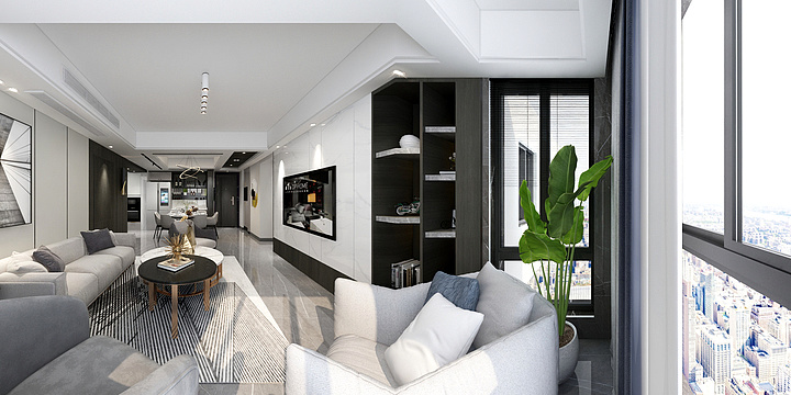 秋禾装饰DQ设计谢德鹏-宏林世纪城7#2306秋禾装饰·DQDESIGN-装修设计方案