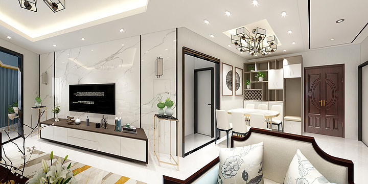 LUCKY-半夏设计-金座昕艺园-康仓利-装修设计方案