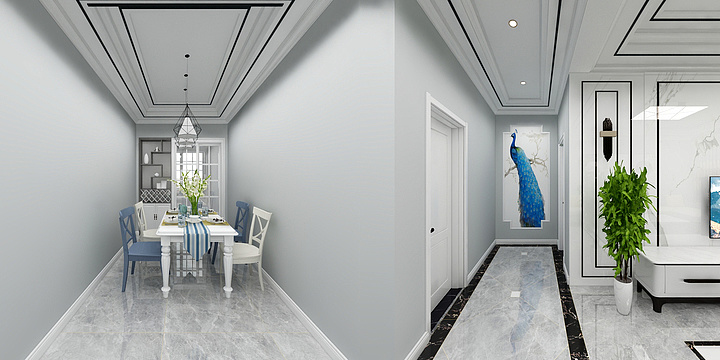 信阳金冠家具黄新洋-金诚清华园6号楼601-装修设计方案